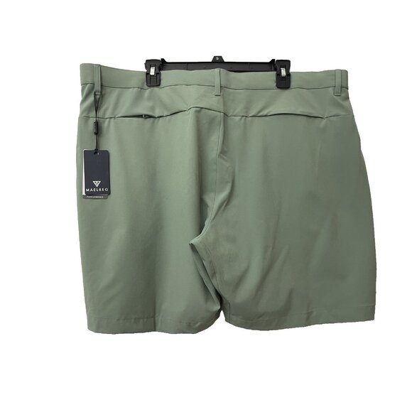 Maelreg Performance Proflex Men's Shorts Light Green Size 42x7 UPF-30+ Stretch - Picture 9 of 12